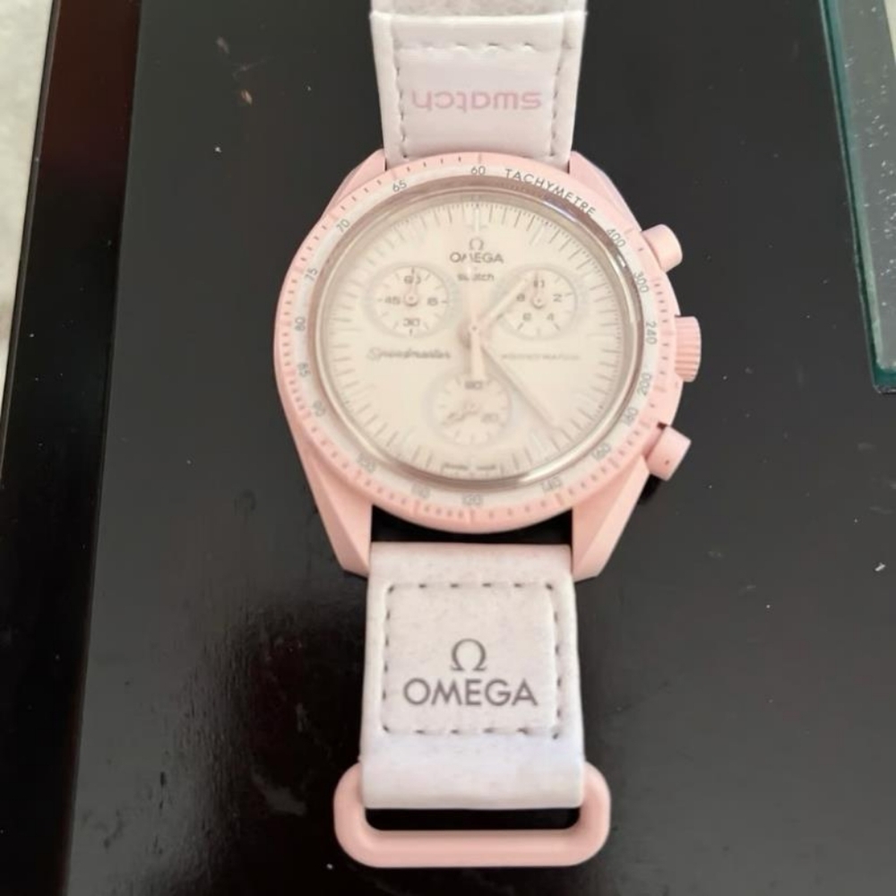Omega x Swatch Speedmaster Moonswatch Mission To Venus Quartz Chronograph Watch
